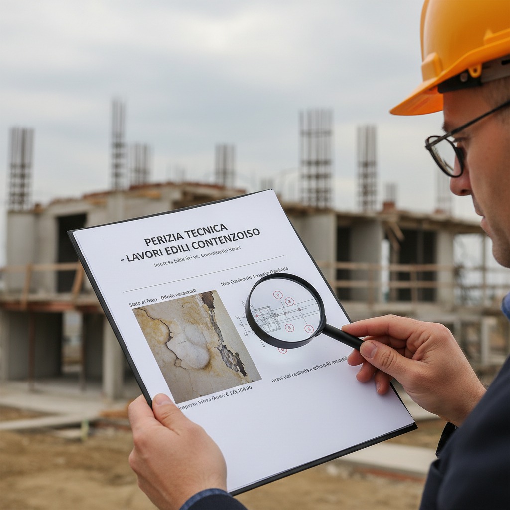 perizia lavori edili fatti male contenzioso impresa edile