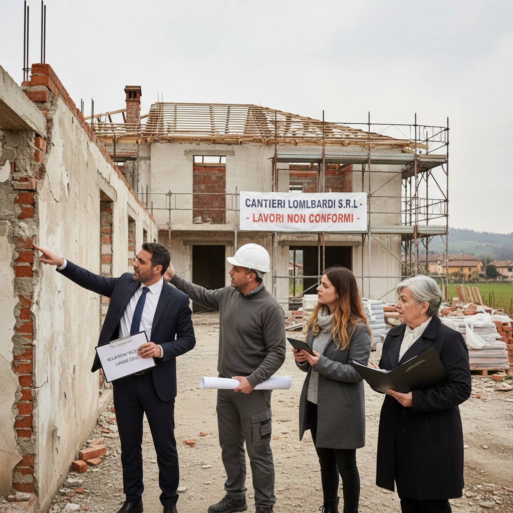 perizia lavori edili fatti male contenzioso impresa edile